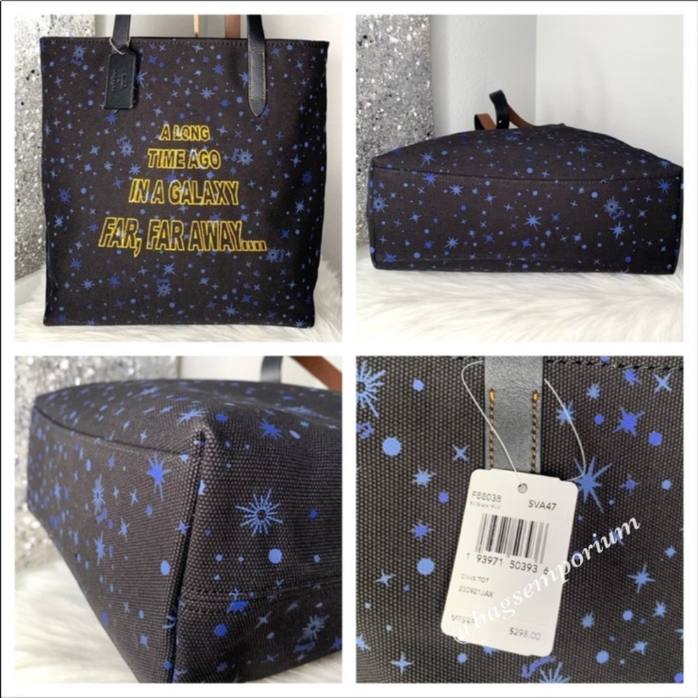 Coach x Star Wars Large Canvas Tote Pouch Set - Picture 8 of 8